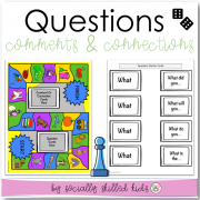 Asking Questions, Making Comments and Making Connections | Differentiated Board Games For K-5th Grade